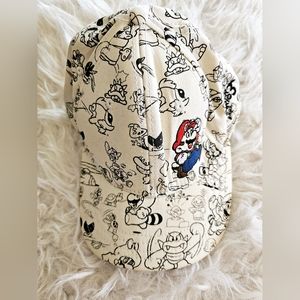 SUPER MARIO BROS 3 BLACK & WHITE/BEIGE HAT